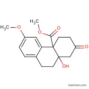 4a(2H)-Phenanthrenecarboxylic acid,
1,3,4,9,10,10a-hexahydro-10a-hydroxy-6-methoxy-2-oxo-, methyl ester