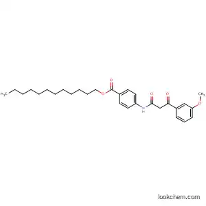 Benzoic acid, 4-[[3-(3-methoxyphenyl)-1,3-dioxopropyl]amino]-, dodecyl
ester