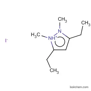 Molecular Structure of 61592-15-2 (1H-Pyrazolium, 3,5-diethyl-1,2-dimethyl-, iodide)