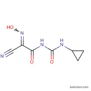 Molecular Structure of 61600-97-3 (Acetamide, 2-cyano-N-[(cyclopropylamino)carbonyl]-2-(hydroxyimino)-)