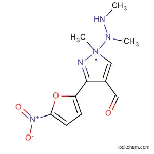 Molecular Structure of 61620-01-7 (1H-Pyrazole-4-carboxaldehyde, 1-methyl-3-(5-nitro-2-furanyl)-,
dimethylhydrazone)