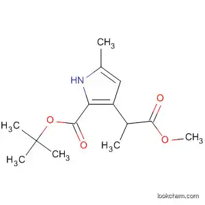 Molecular Structure of 61637-61-4 (1H-Pyrrole-3-propanoic acid,
2-[(1,1-dimethylethoxy)carbonyl]-5-methyl-, methyl ester)