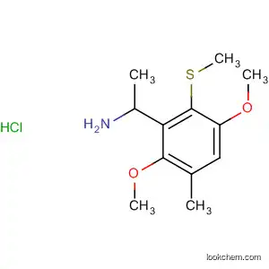 Molecular Structure of 61638-08-2 (Benzeneethanamine, 2,5-dimethoxy-a-methyl-4-(methylthio)-,
hydrochloride)
