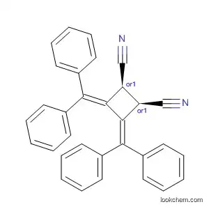 Molecular Structure of 61638-18-4 (1,2-Cyclobutanedicarbonitrile, 3,4-bis(diphenylmethylene)-, cis-)