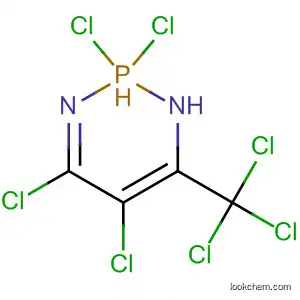Molecular Structure of 61638-41-3 (1,3,2-Diazaphosphorine,
2,2,4,5-tetrachloro-2,2-dihydro-6-(trichloromethyl)-)
