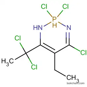 Molecular Structure of 61638-44-6 (1,3,2-Diazaphosphorine,
2,2,4-trichloro-6-(1,1-dichloroethyl)-5-ethyl-2,2-dihydro-)