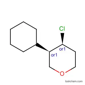 Molecular Structure of 61639-04-1 (2H-Pyran, 4-chloro-3-cyclohexyltetrahydro-, cis-)