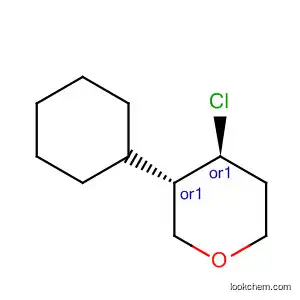 Molecular Structure of 61639-22-3 (2H-Pyran, 4-chloro-3-cyclohexyltetrahydro-, trans-)