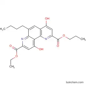 Molecular Structure of 61644-20-0 (1,7-Phenanthroline-2,8-dicarboxylic acid, 6-butyl-4,10-dihydroxy-,
2-ethyl 8-propyl ester)