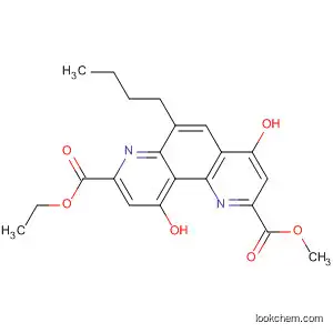 Molecular Structure of 61644-24-4 (1,7-Phenanthroline-2,8-dicarboxylic acid, 6-butyl-4,10-dihydroxy-,
8-ethyl 2-methyl ester)