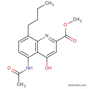 Molecular Structure of 61644-35-7 (2-Quinolinecarboxylic acid, 5-(acetylamino)-8-butyl-4-hydroxy-, methyl
ester)