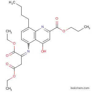 Molecular Structure of 61644-37-9 (Butanedioic acid,
[[8-butyl-4-hydroxy-2-(propoxycarbonyl)-5-quinolinyl]imino]-, diethyl ester)