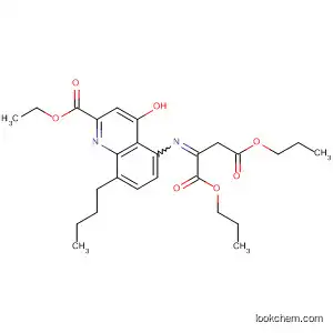 Molecular Structure of 61644-41-5 (Butanedioic acid,
[[8-butyl-2-(ethoxycarbonyl)-4-hydroxy-5-quinolinyl]imino]-, dipropyl ester)