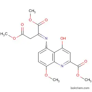 Molecular Structure of 61644-54-0 (Butanedioic acid,
[[4-hydroxy-8-methoxy-2-(methoxycarbonyl)-5-quinolinyl]imino]-,
dimethyl ester)