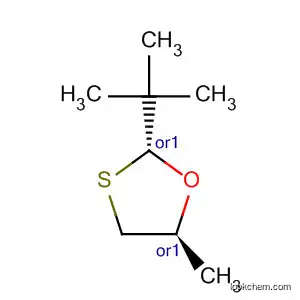 Molecular Structure of 61653-31-4 (1,3-Oxathiolane, 2-(1,1-dimethylethyl)-5-methyl-, trans-)