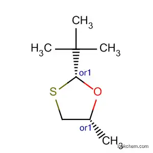 Molecular Structure of 61653-32-5 (1,3-Oxathiolane, 2-(1,1-dimethylethyl)-5-methyl-, cis-)