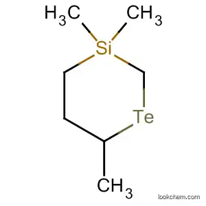 Molecular Structure of 61676-31-1 (1-Tellura-3-silacyclohexane, 3,3,6-trimethyl-)