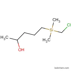 Molecular Structure of 61676-50-4 (2-Pentanol, 5-[(chloromethyl)dimethylsilyl]-)