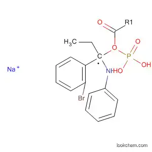 Molecular Structure of 61676-75-3 (Phosphonic acid, [(2-bromophenyl)(phenylamino)methyl]-, monoethyl
ester, monosodium salt)