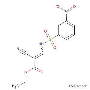 2-Propenoic acid, 2-cyano-3-[[(3-nitrophenyl)sulfonyl]amino]-, ethyl
ester