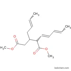 Molecular Structure of 61679-91-2 (Pentanedioic acid, 3-(2-butenyl)-2-(1,3-pentadienyl)-, dimethyl ester)