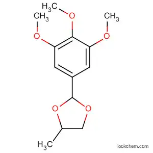 Molecular Structure of 61684-21-7 (1,3-Dioxolane, 4-methyl-2-(3,4,5-trimethoxyphenyl)-)