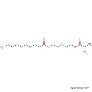 Molecular Structure of 61708-56-3 (Decanoic acid, 2-[2-[(2-methyl-1-oxo-2-propenyl)oxy]ethoxy]ethyl ester)