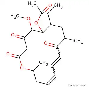 Molecular Structure of 61709-10-2 (Oxacyclohexadeca-11,13-diene-2,4,10-trione,
6-(acetyloxy)-7-ethyl-5-methoxy-9,16-dimethyl-)