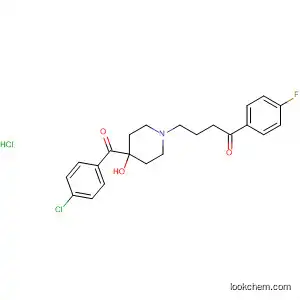 Molecular Structure of 61715-10-4 (1-Butanone,
4-[4-(4-chlorobenzoyl)-4-hydroxy-1-piperidinyl]-1-(4-fluorophenyl)-,
hydrochloride)