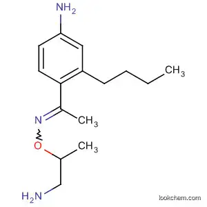 Molecular Structure of 61718-44-3 (Ethanone, 1-(4-amino-2-butylphenyl)-, O-(2-amino-1-methylethyl)oxime)