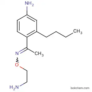 Molecular Structure of 61718-47-6 (Ethanone, 1-(4-amino-2-butylphenyl)-, O-(2-aminoethyl)oxime)