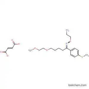 Molecular Structure of 61718-61-4 (1-Pentanone, 5-(2-methoxyethoxy)-1-[4-(methylthio)phenyl]-,
O-(2-aminoethyl)oxime, (2E)-2-butenedioate (1:1))