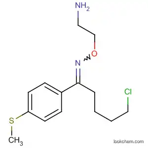 Molecular Structure of 61718-67-0 (1-Pentanone, 5-chloro-1-[4-(methylthio)phenyl]-, O-(2-aminoethyl)oxime)