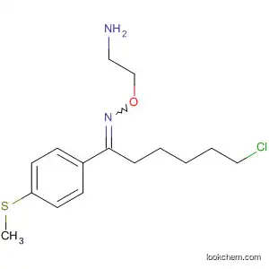 Molecular Structure of 61718-73-8 (1-Hexanone, 6-chloro-1-[4-(methylthio)phenyl]-, O-(2-aminoethyl)oxime)