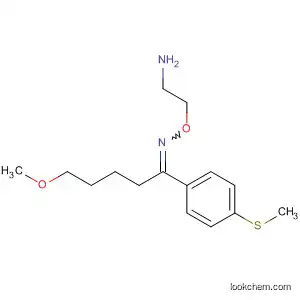 Molecular Structure of 61718-74-9 (1-Pentanone, 5-methoxy-1-[4-(methylthio)phenyl]-,
O-(2-aminoethyl)oxime)