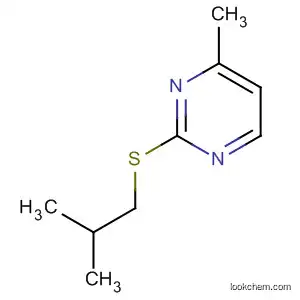 Molecular Structure of 61767-96-2 (Pyrimidine, 4-methyl-2-[(2-methylpropyl)thio]-)