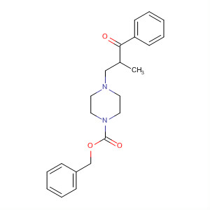 Piperazine,  1-(2-methyl-3-oxo-3-phenylpropyl)-4-[(phenylmethoxy)carbonyl]-