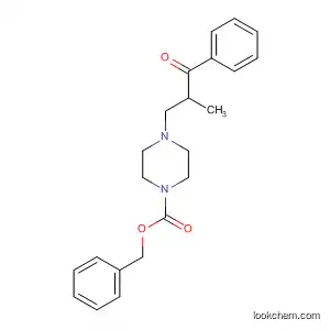 Molecular Structure of 61794-39-6 (Piperazine,
1-(2-methyl-3-oxo-3-phenylpropyl)-4-[(phenylmethoxy)carbonyl]-)