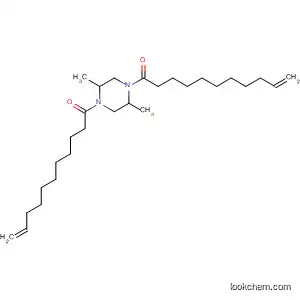 Molecular Structure of 61797-74-8 (Piperazine, 2,5-dimethyl-1,4-bis(1-oxo-10-undecenyl)-)