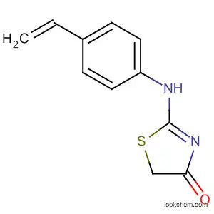 Molecular Structure of 61833-67-8 (4(5H)-Thiazolone, 2-[(4-ethenylphenyl)amino]-)