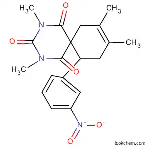 Molecular Structure of 61853-49-4 (2,4-Diazaspiro[5.5]undec-8-ene-1,3,5-trione,
2,4,8,9-tetramethyl-11-(3-nitrophenyl)-)