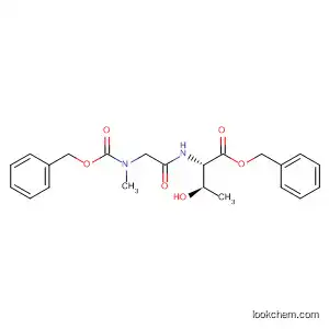 Molecular Structure of 61854-86-2 (L-Threonine, N-[N-methyl-N-[(phenylmethoxy)carbonyl]glycyl]-,
phenylmethyl ester)