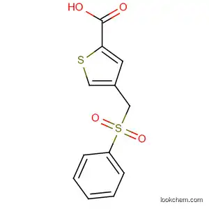 Molecular Structure of 61854-95-3 (2-Thiophenecarboxylic acid, 4-[(phenylsulfonyl)methyl]-)