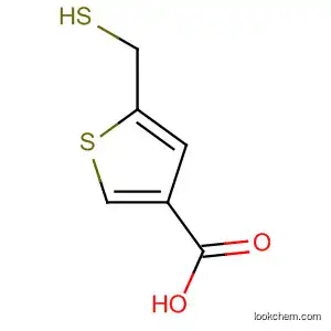 Molecular Structure of 61855-00-3 (3-Thiophenecarboxylic acid, 5-(mercaptomethyl)-)