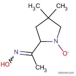 Molecular Structure of 61856-77-7 (Ethanone, 1-(3,4-dihydro-3,3-dimethyl-1-oxido-2H-pyrrol-5-yl)-, oxime)
