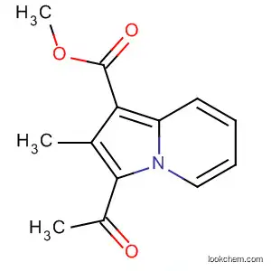 Molecular Structure of 61860-49-9 (1-Indolizinecarboxylic acid, 3-acetyl-2-methyl-, methyl ester)