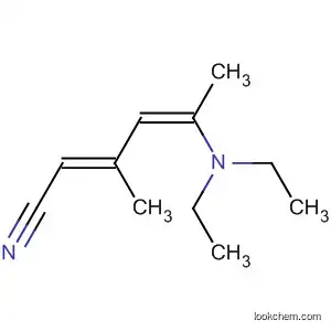 Molecular Structure of 61881-30-9 (2,4-Hexadienenitrile, 5-(diethylamino)-3-methyl-, (E,Z)-)