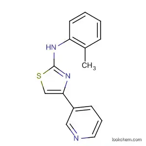 Molecular Structure of 61889-52-9 (2-Thiazolamine, N-(2-methylphenyl)-4-(3-pyridinyl)-)