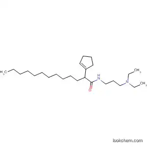 Molecular Structure of 61899-92-1 (2-Cyclopentene-1-tridecanamide, N-[3-(diethylamino)propyl]-)