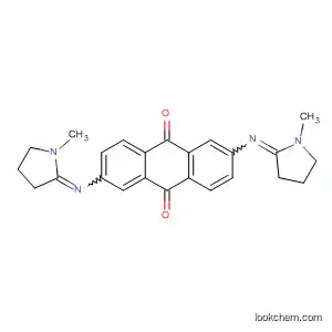 Molecular Structure of 61907-27-5 (9,10-Anthracenedione, 2,6-bis[(1-methyl-2-pyrrolidinylidene)amino]-)